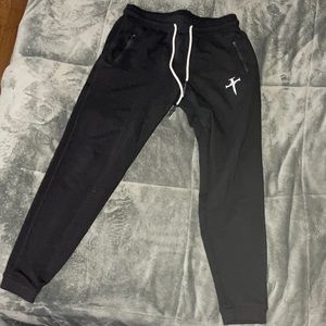 Three Nails. Black Joggers.